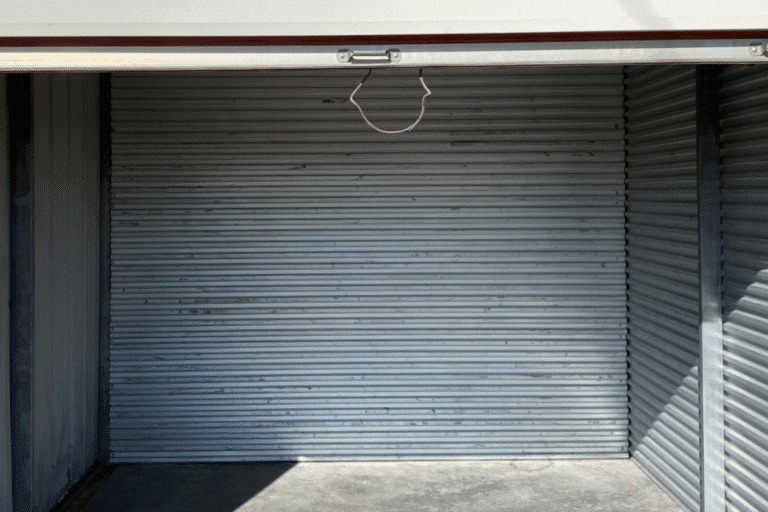 Inside of a self storage unit